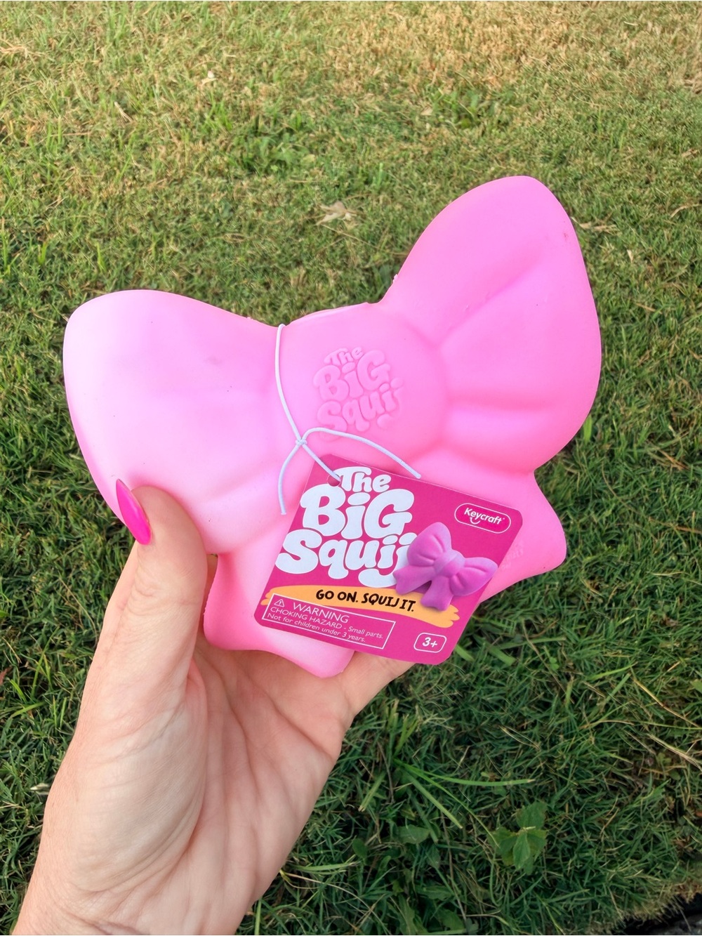 THE BIG SQUIJ— Pink Bow -The Big Squish NEW